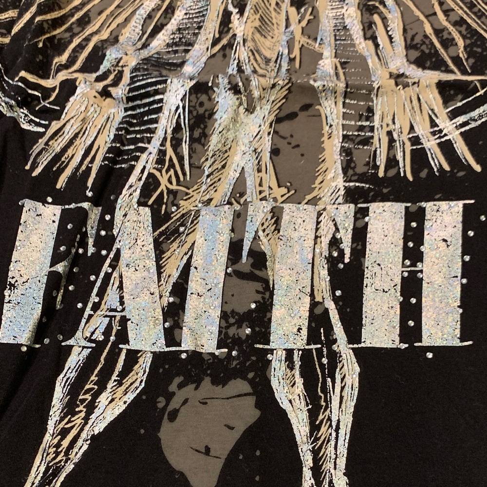 Vintage Xavier Black Angel Graphic Tee - Picture 4 of 4